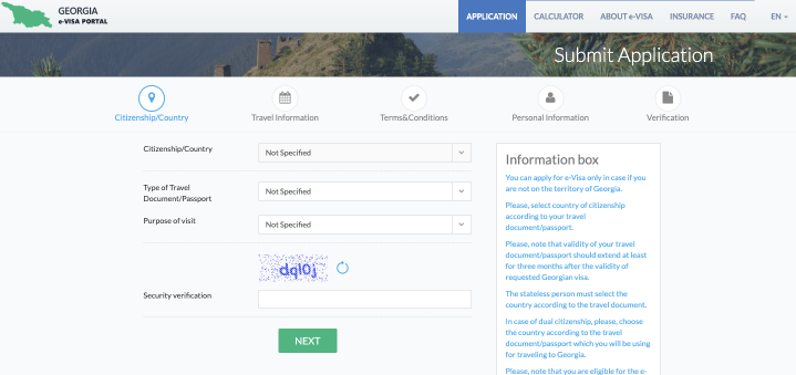Georgia eVIsa